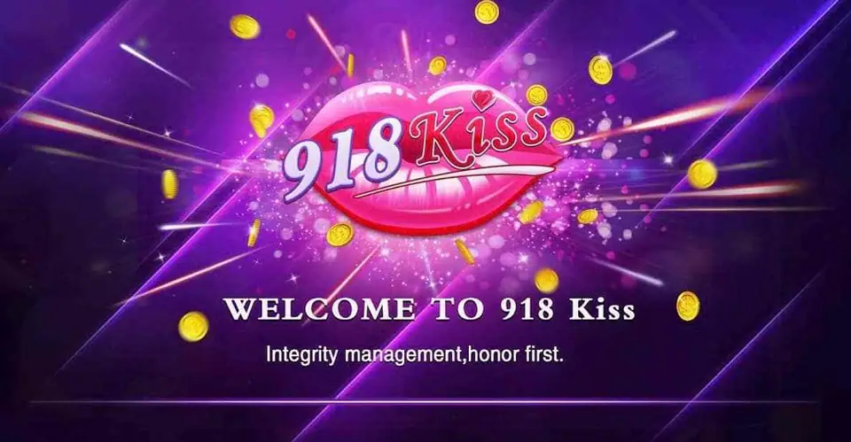 918Kiss casino lobby showing a selection of popular slot games