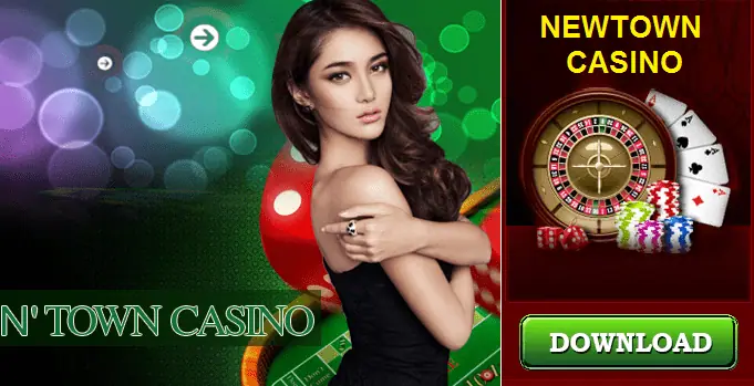 NTC33 Newtown Casino app for Android shown on a phone