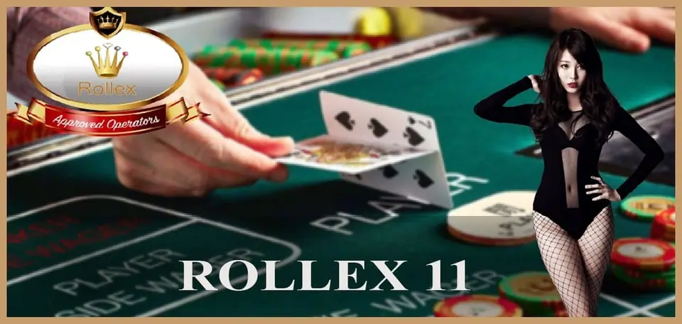 Rollex11 app lobby showing slot and live game tiles